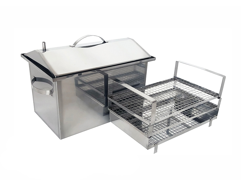 картинка Коптильня из нержавейки, 250×400×250мм. от магазина Мангалторг