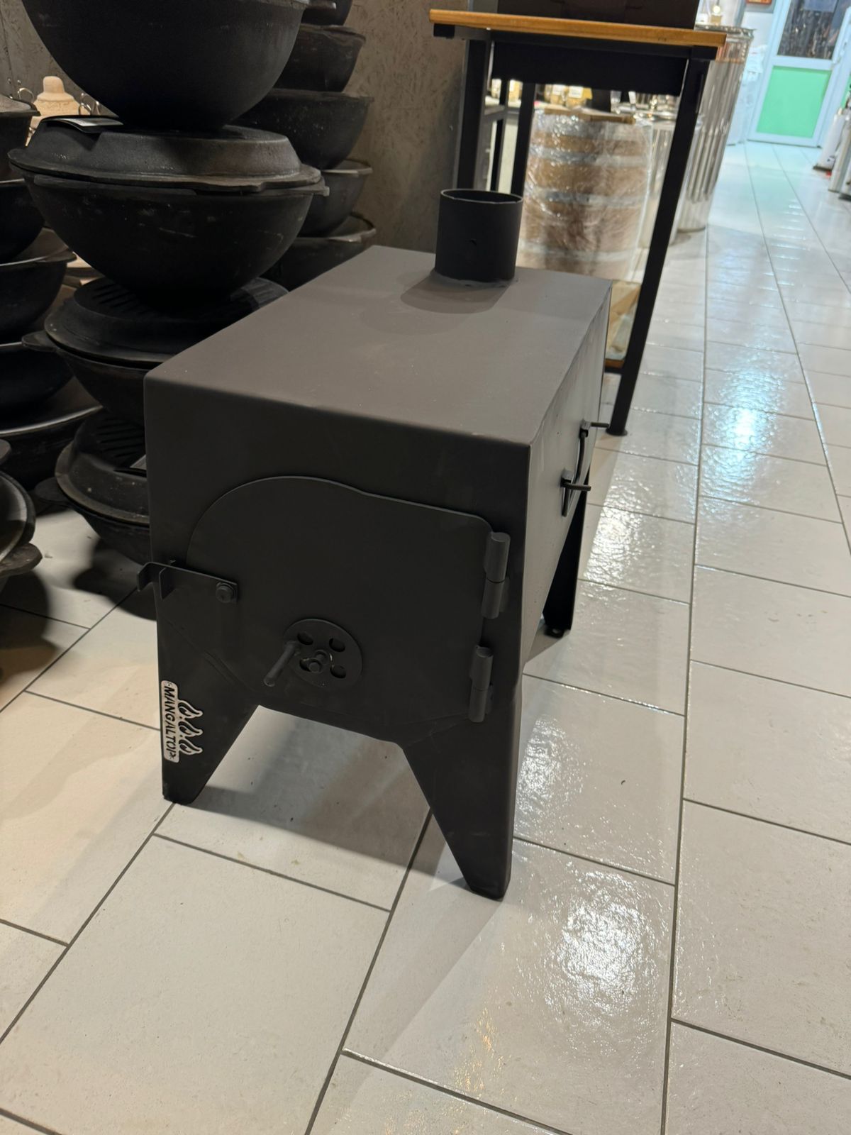 картинка Буржуйка армейская (прямоугольная) от магазина Мангалторг