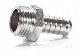 картинка Переходник латунный никель. 1/2 (папа)-штуцер 8 мм от магазина Мангалторг