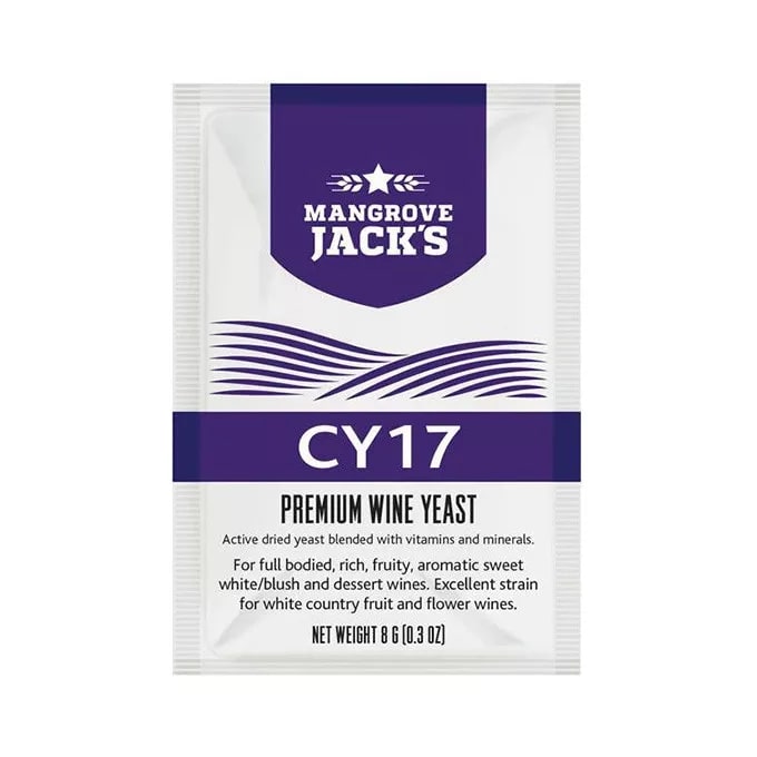 картинка Винные дрожжи Мангрув Джек "СУ 17" (Mangrove Jack's "CY17") 8 г от магазина Мангалторг