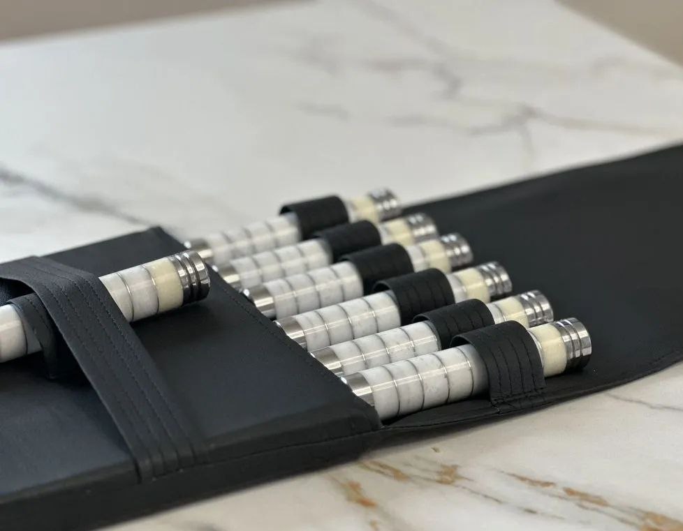 картинка Подарочный набор шампуров 6шт, Каменная ручка (малый ) от магазина Мангалторг