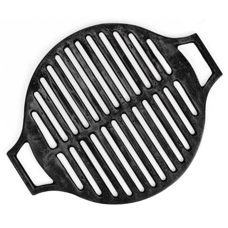 картинка Решетка гриль чугунная круглая Д 415 мм, толщина 10 мм от магазина Мангалторг