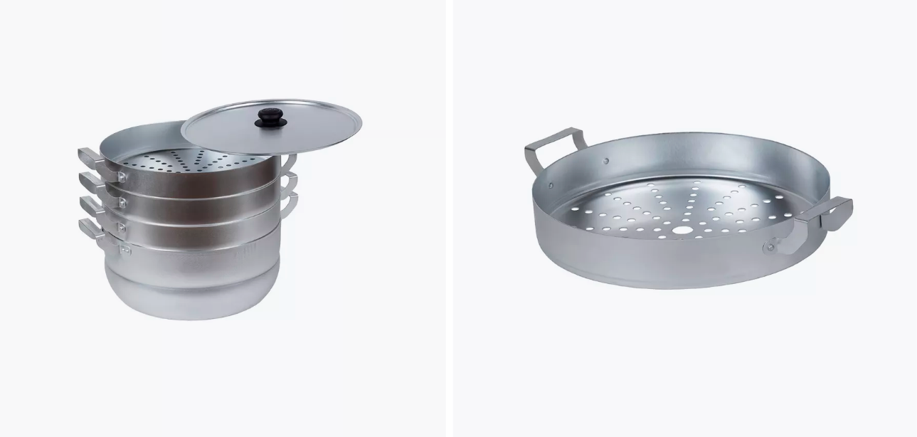 картинка Манты-казан 13л с 3 сетками, алюминий Калитва от магазина Мангалторг