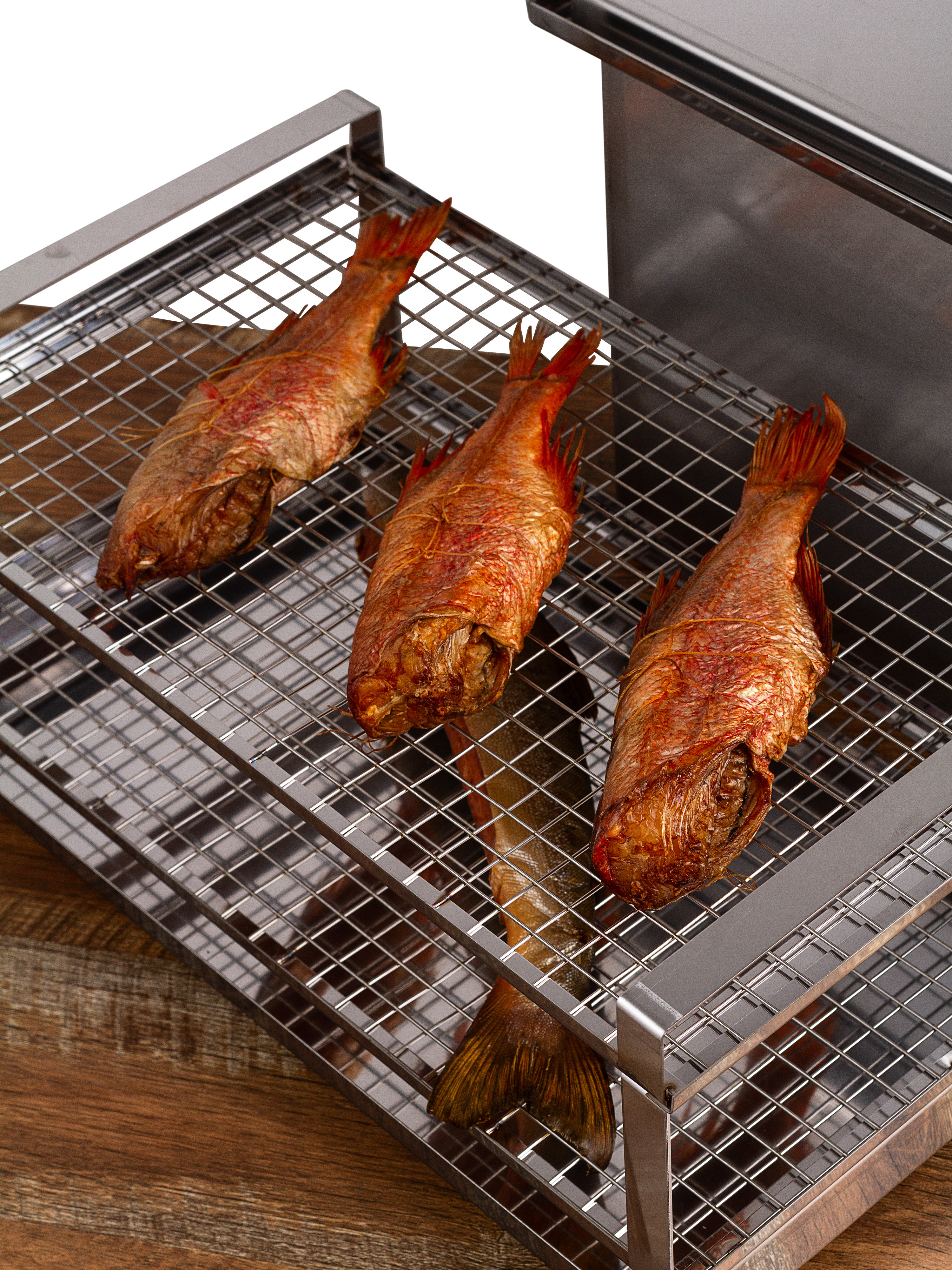 картинка Коптильня из нержавейки, 250×400×150мм. от магазина Мангалторг