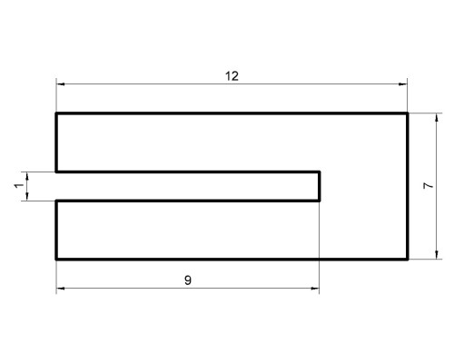 картинка Прокладка П- образная силиконовая под крышку на бак 50 л. от магазина Мангалторг