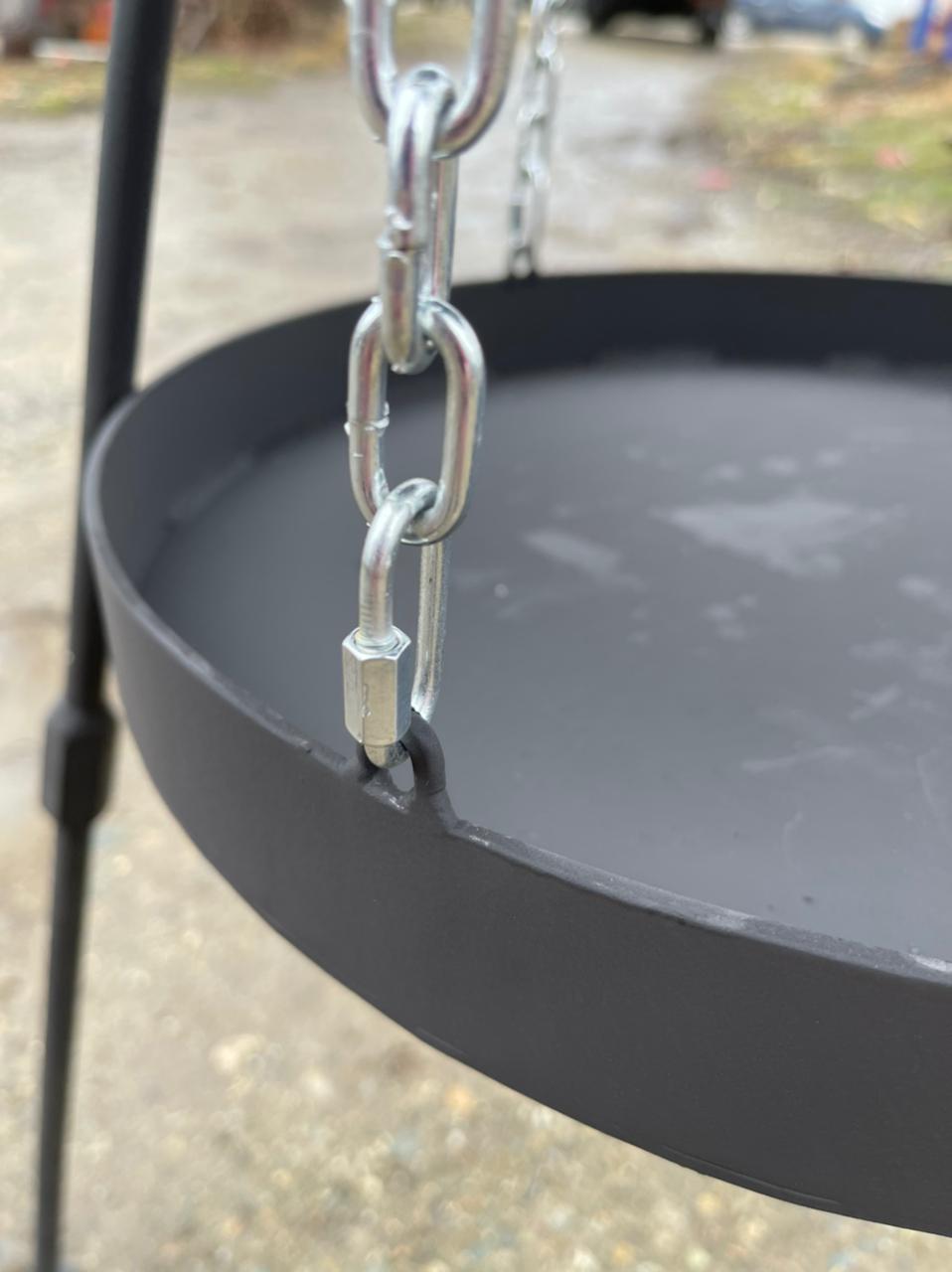 картинка Сковорода из диска Бороны с подставкой для костра от магазина Мангалторг