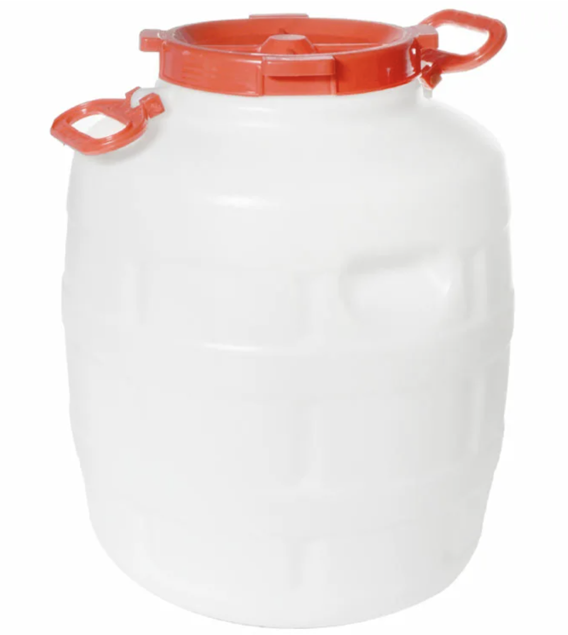 картинка Бочка 30л Дачная круглая (белая) от магазина Мангалторг