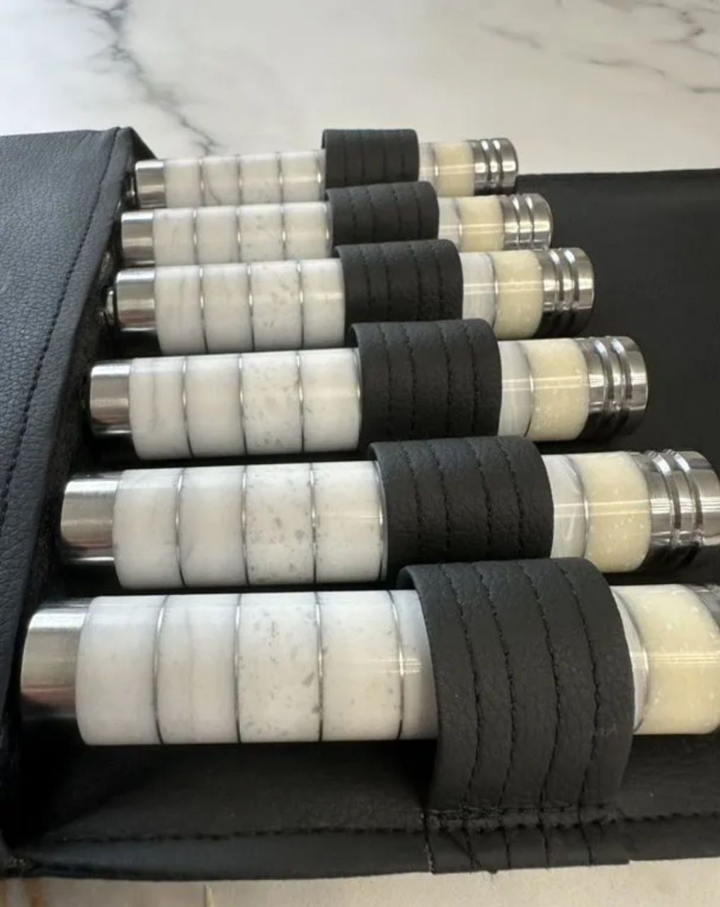 картинка Подарочный набор шампуров 6шт, Каменная ручка (малый ) от магазина Мангалторг