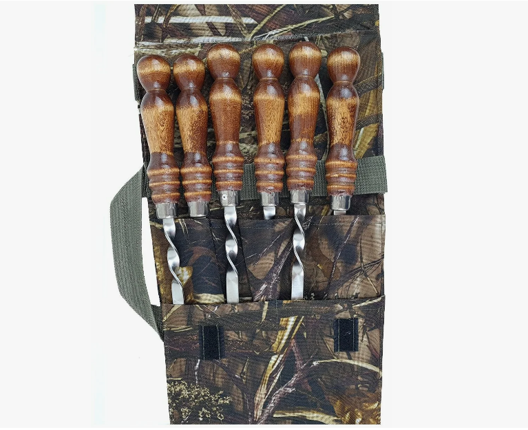 картинка Колчан для шампуров (хаки) от магазина Мангалторг