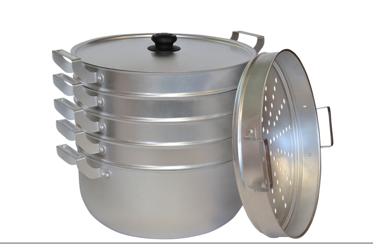 картинка Манты-казан 13л с 4 сетками, алюминий Калитва от магазина Мангалторг