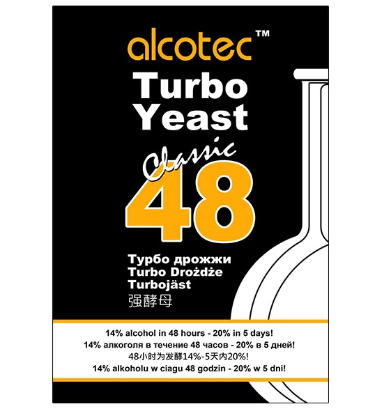 картинка Спиртовые дрожжи Алкотек "48 Турбо Классик" (Alcotec "48 Turbo Classic"), 130гр от магазина Мангалторг