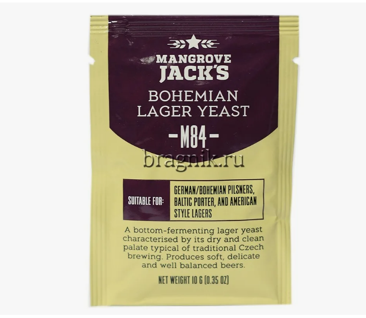 картинка Пив.дрожжи Мангрув Джек "Богемский лагер М84 (Mangrove Jack's "Bohemia Lager M84") 10 г от магазина Мангалторг