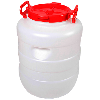 картинка Бочка 50л Дачная круглая (белая) от магазина Мангалторг