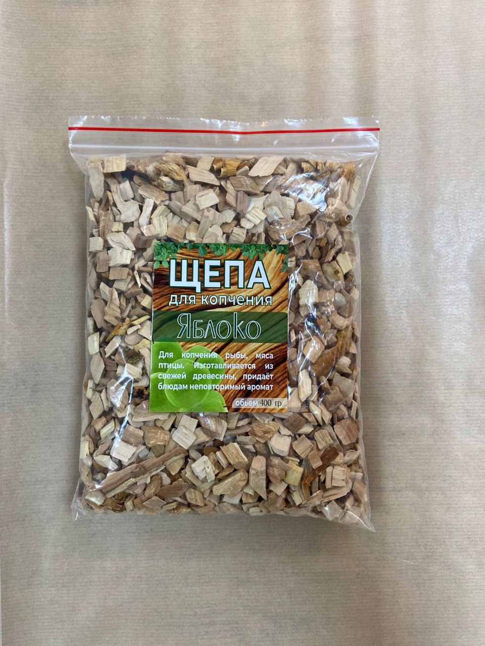 картинка Щепа яблоневая для копчения, 0,4 кг от магазина Мангалторг