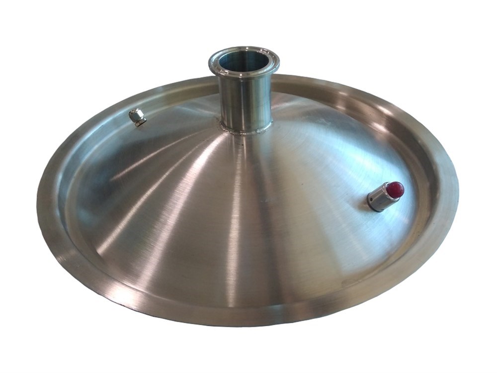 картинка Крышка конусная для котла 37л, выход 2 от магазина Мангалторг