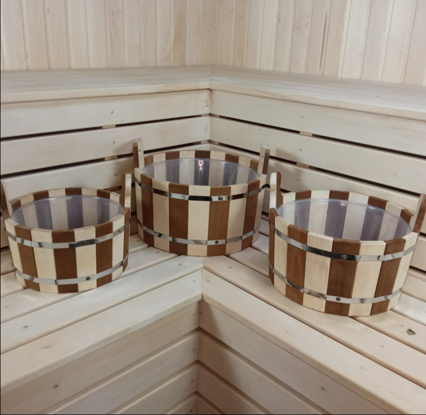 картинка Шайка, С пластиковой вставкой (комбинированный термолипой) 10л. от магазина Мангалторг