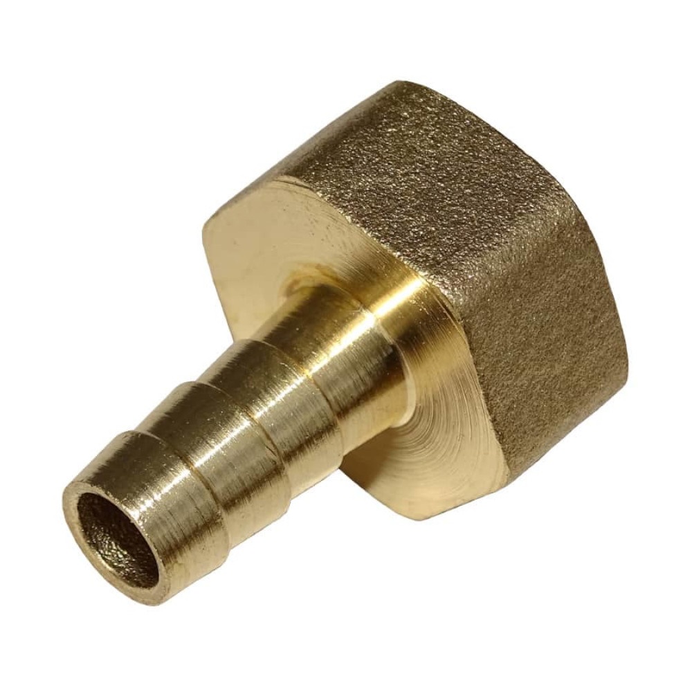 картинка Переходник на кран МАМА латунный, резьба 1/2, штуцер 12мм от магазина Мангалторг