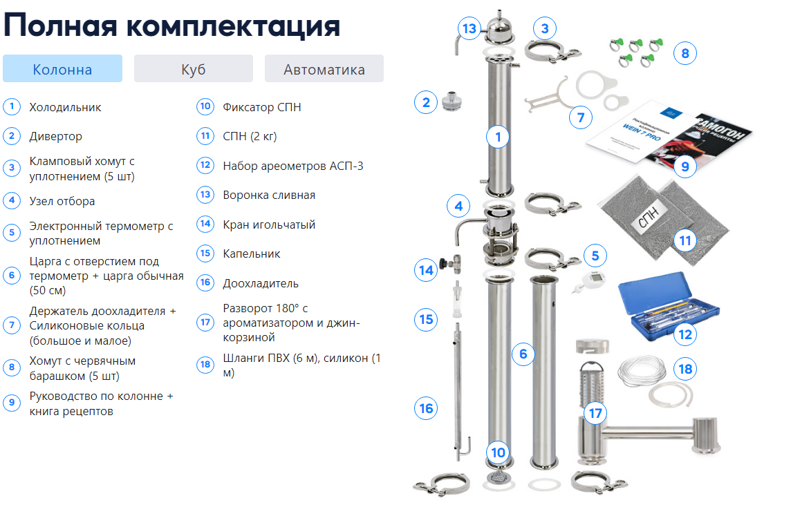 картинка Самогонный аппарат Вейн /Wein 7 от магазина Мангалторг
