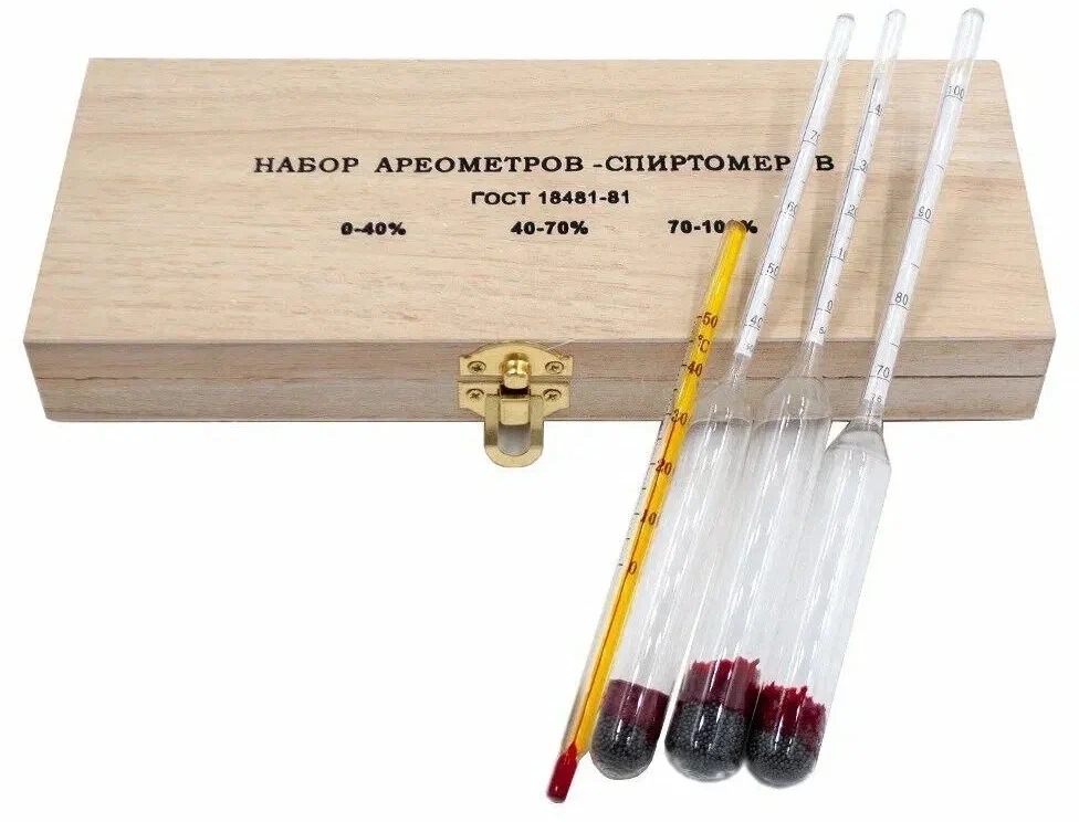 картинка Набор ареометров (0-40,40-70,70-100) от магазина Мангалторг